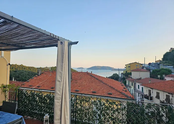 La Terrazza Sul Golfo Dei Poeti Con Vista Mare Pitelli